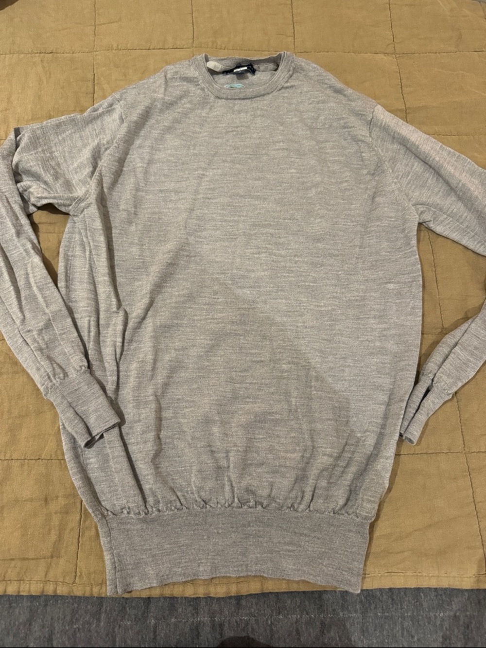 Peter Millar Light Gray Crewneck Sweater
